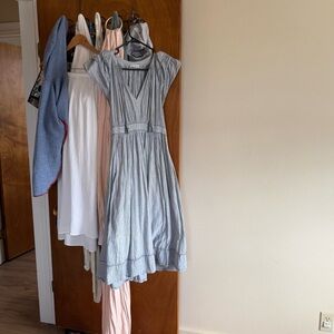 Ulla Johnson Light Blue Midi Dress